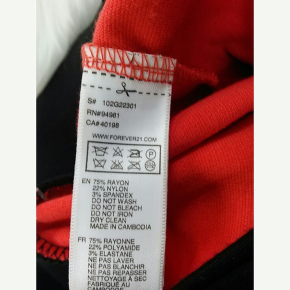 Forever 21 Orange Red Military Style Pencil Skirt - Picture 5 of 5